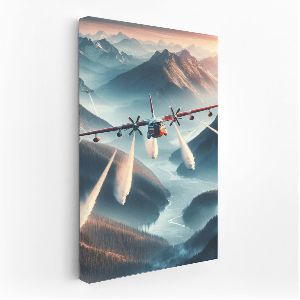 Fire Guardian: Mountain Landscape Rescue Plane