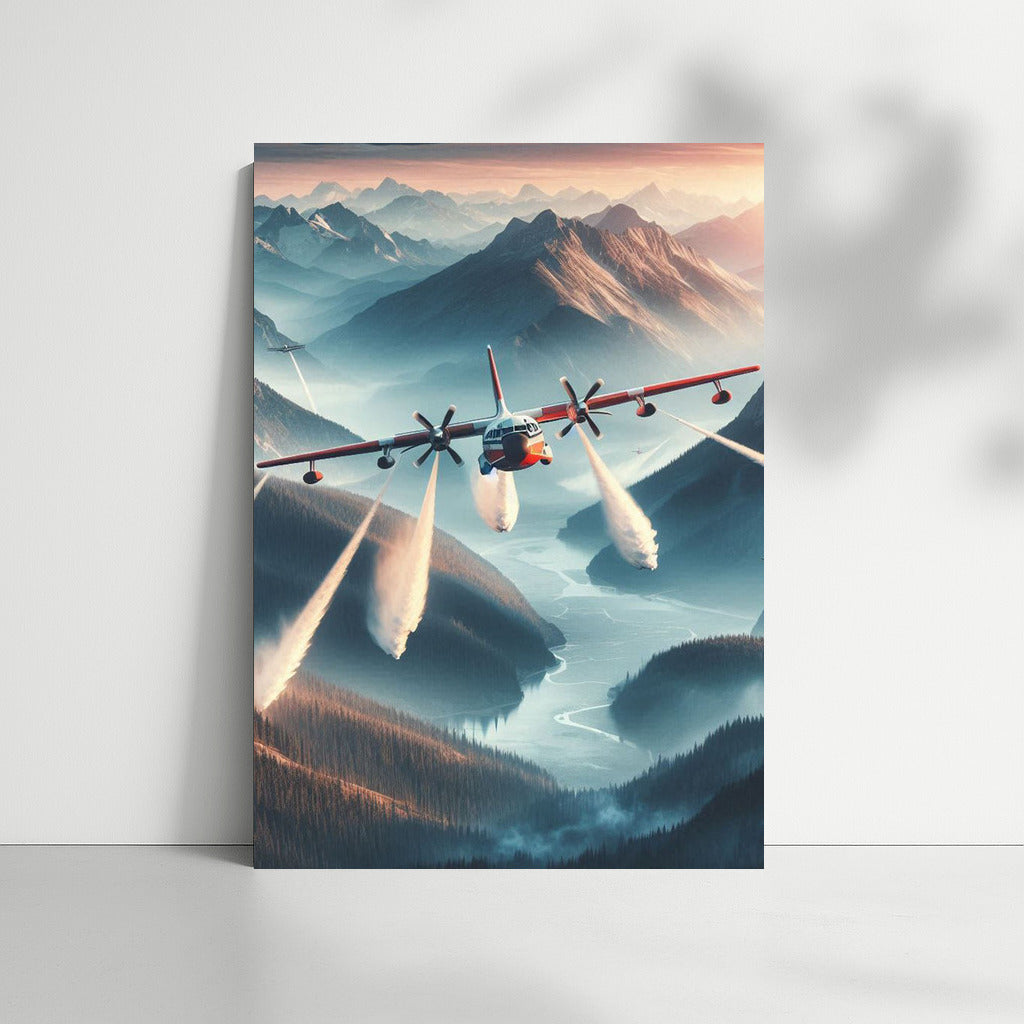 Fire Guardian: Mountain Landscape Rescue Plane