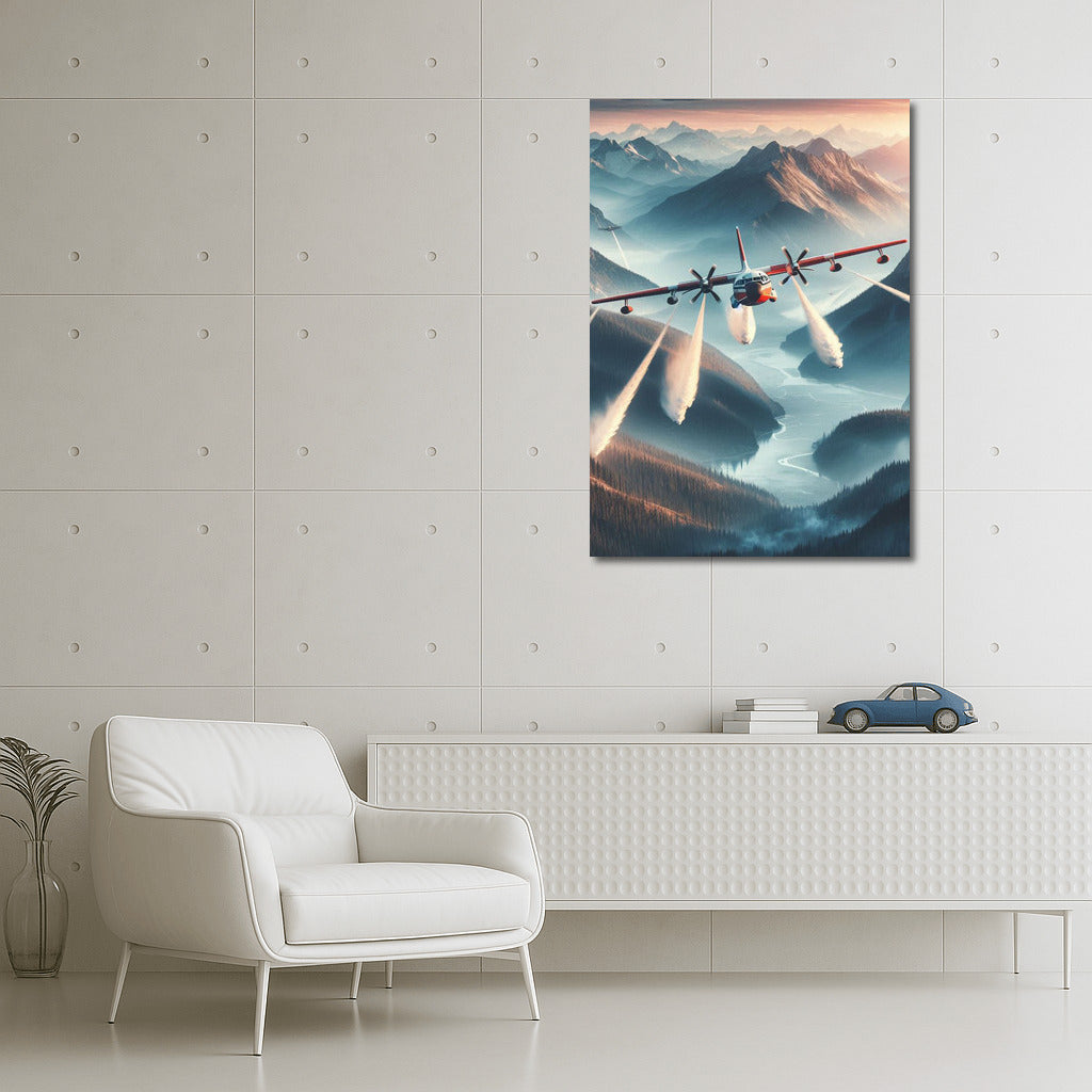 Fire Guardian: Mountain Landscape Rescue Plane