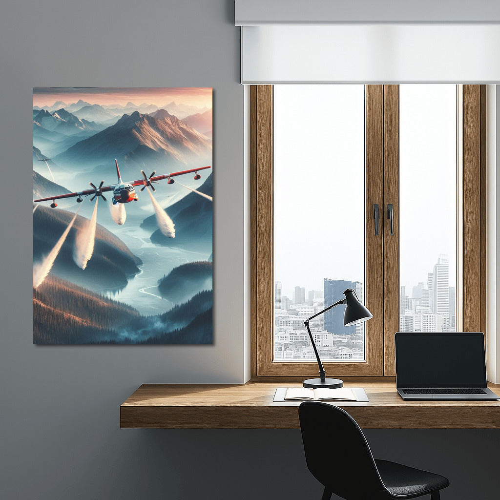 Fire Guardian: Mountain Landscape Rescue Plane