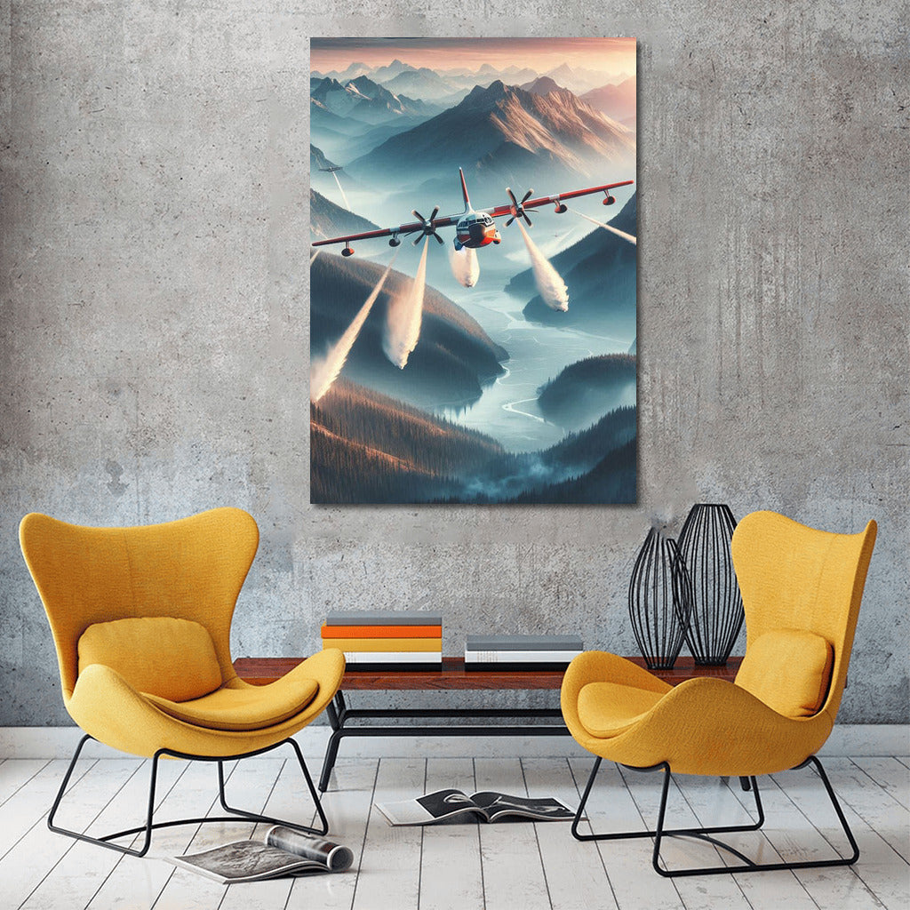 Fire Guardian: Mountain Landscape Rescue Plane