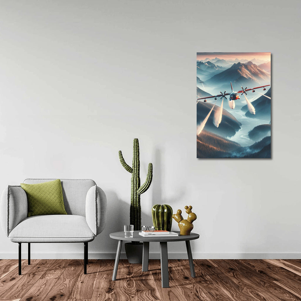 Fire Guardian: Mountain Landscape Rescue Plane