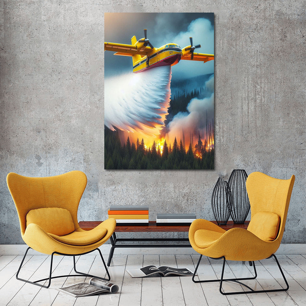 Air Hero: Plane vs. Forest Flame Battle