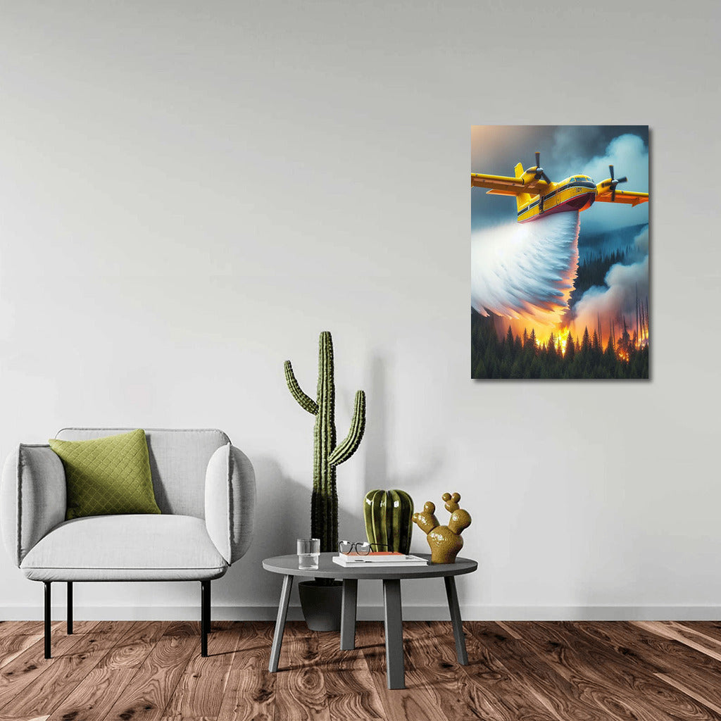 Air Hero: Plane vs. Forest Flame Battle