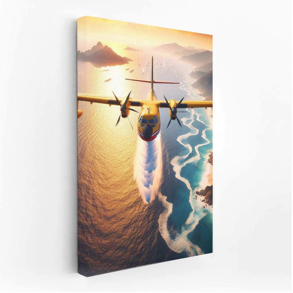 Ocean Guardian: Rescue Plane Over the Waves