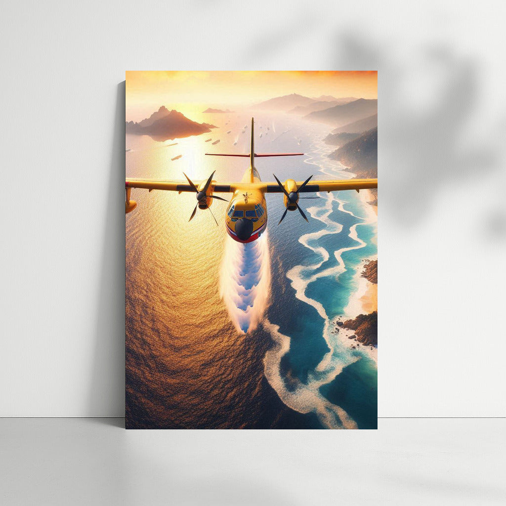 Ocean Guardian: Rescue Plane Over the Waves