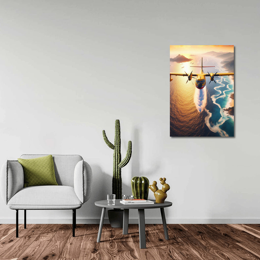 Ocean Guardian: Rescue Plane Over the Waves