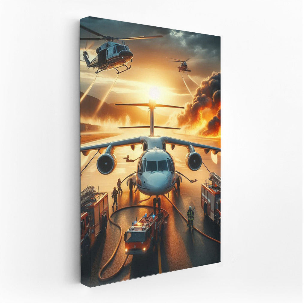 Fire Battle: Airport Firefighting Helicopters