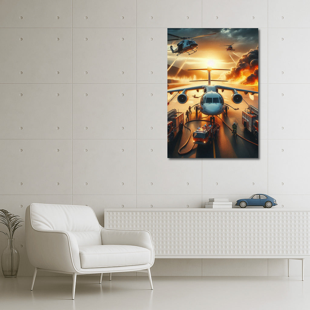 Fire Battle: Airport Firefighting Helicopters