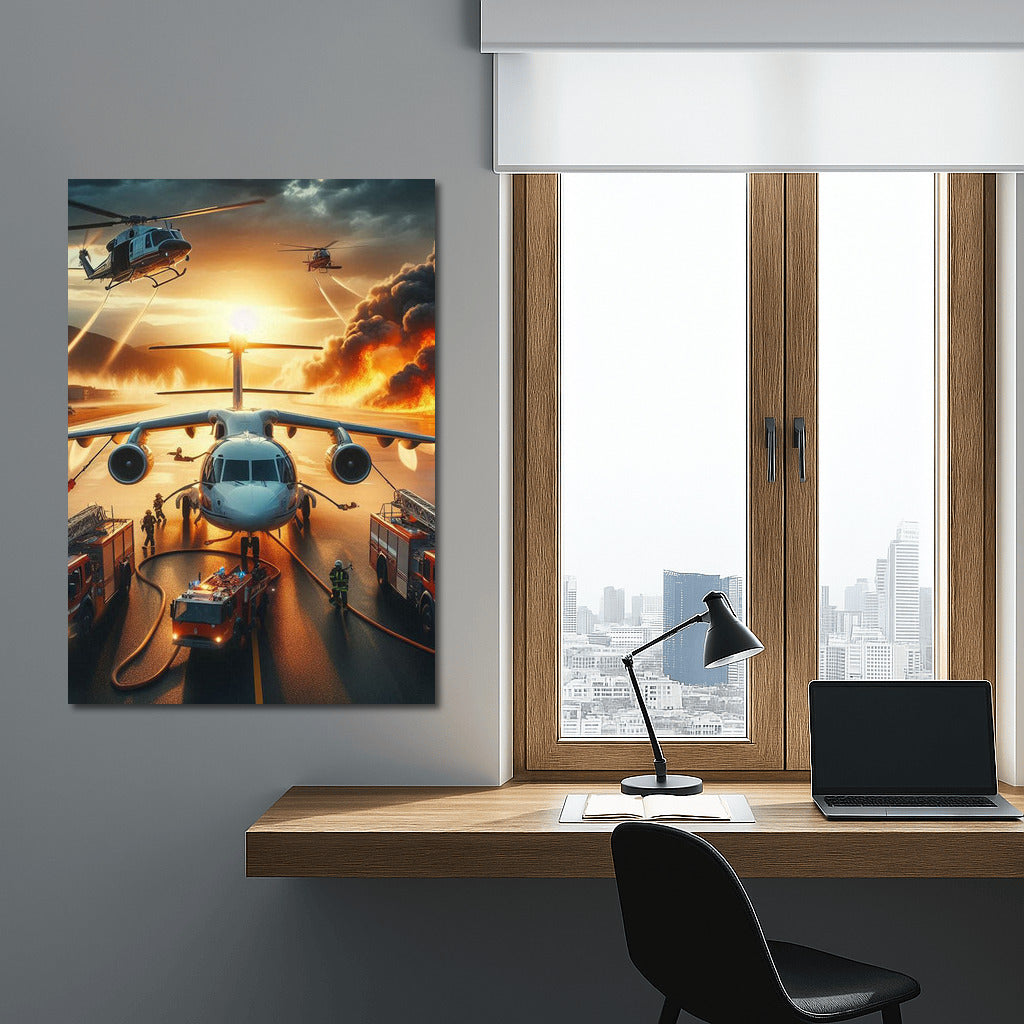 Fire Battle: Airport Firefighting Helicopters