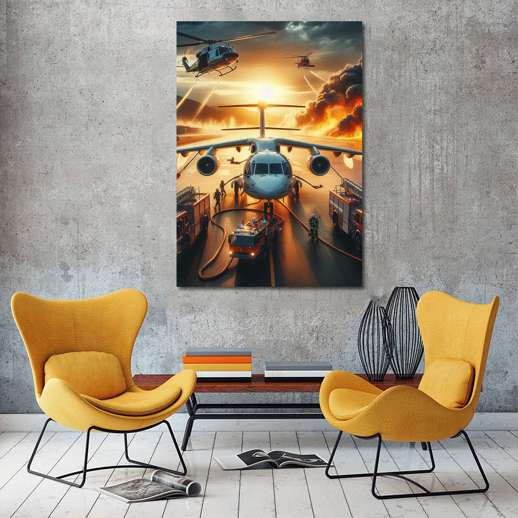 Fire Battle: Airport Firefighting Helicopters