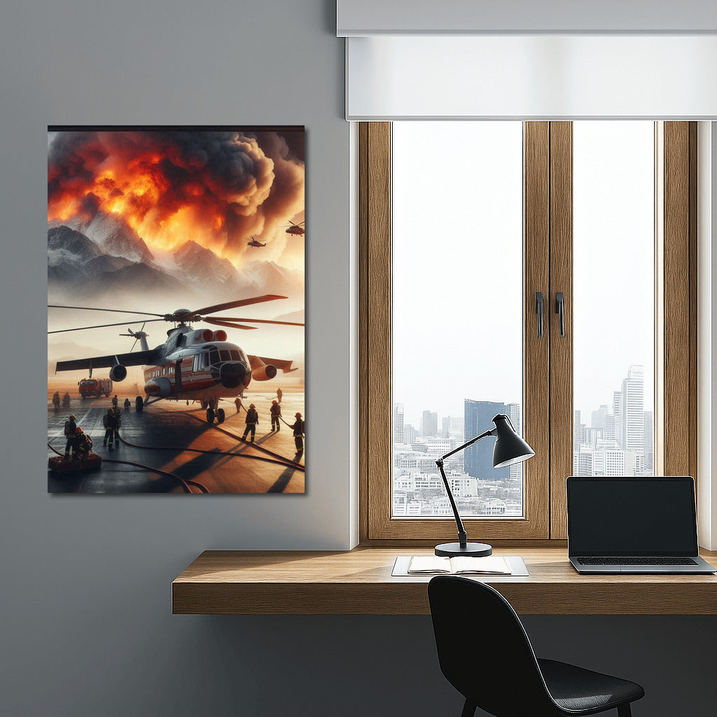 Fire Helicopters: Airport Battle