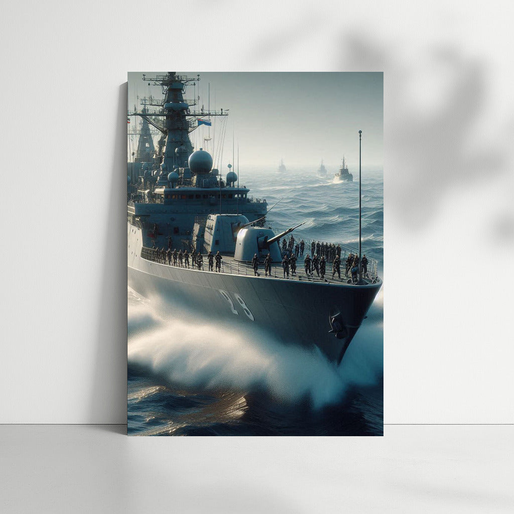 Frigates in the Storm: Power and Grace on the Waves