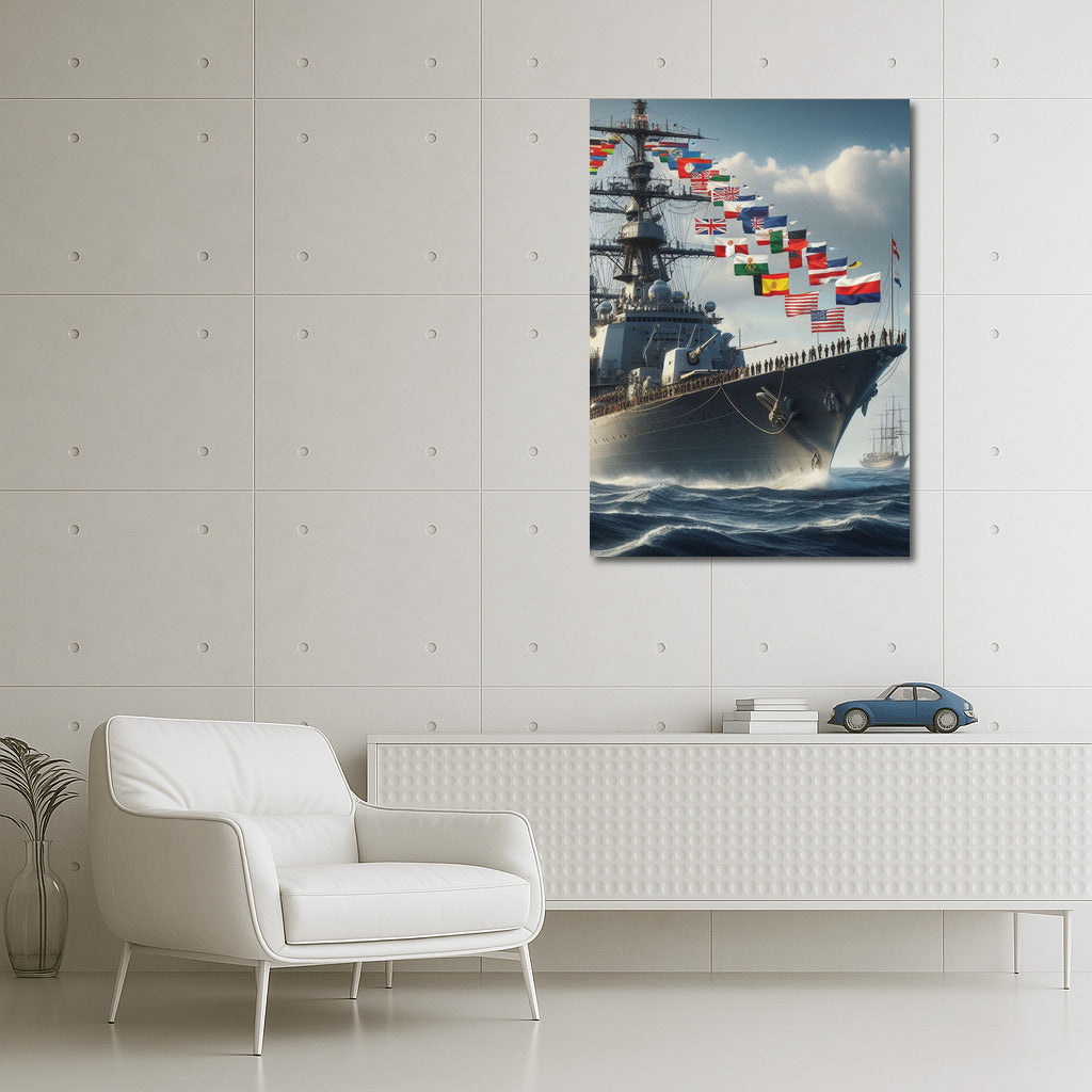 Frigates in the Sea Breeze: Majesty and Power