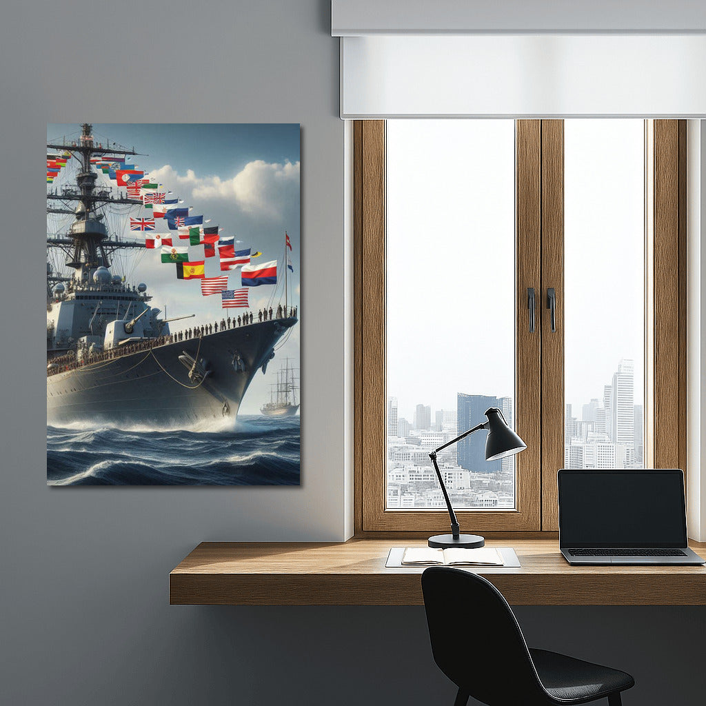 Frigates in the Sea Breeze: Majesty and Power