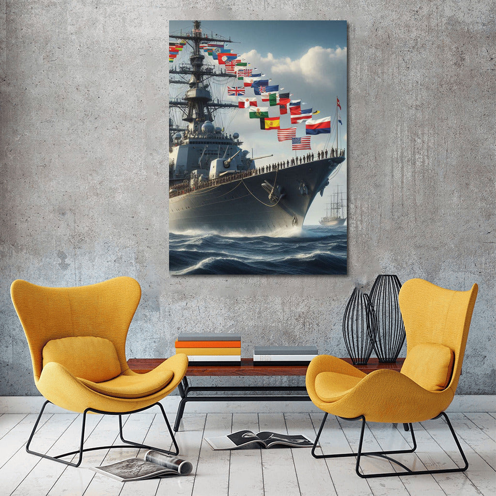 Frigates in the Sea Breeze: Majesty and Power