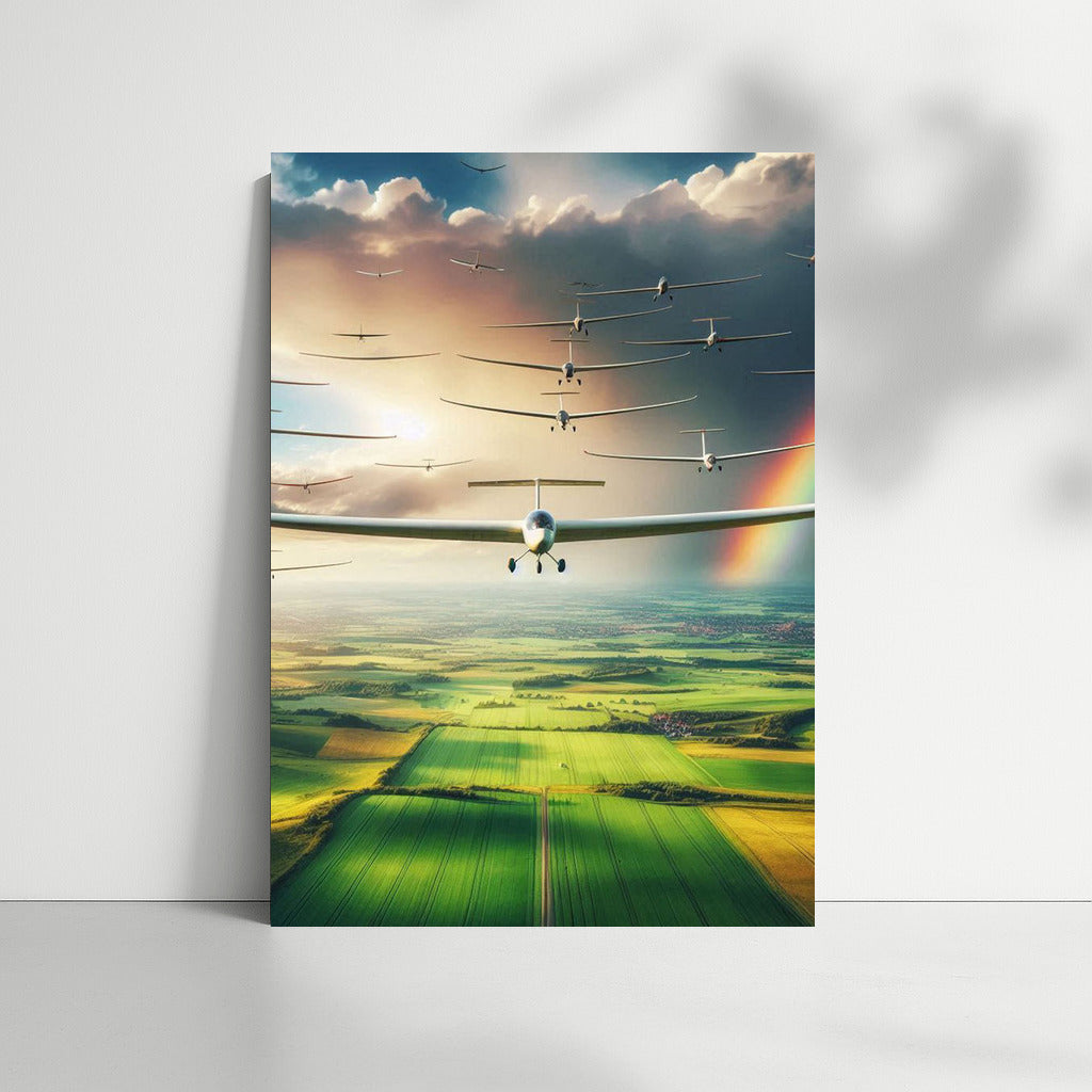 Soaring Gliders and Rainbows: Aerial Inspiration