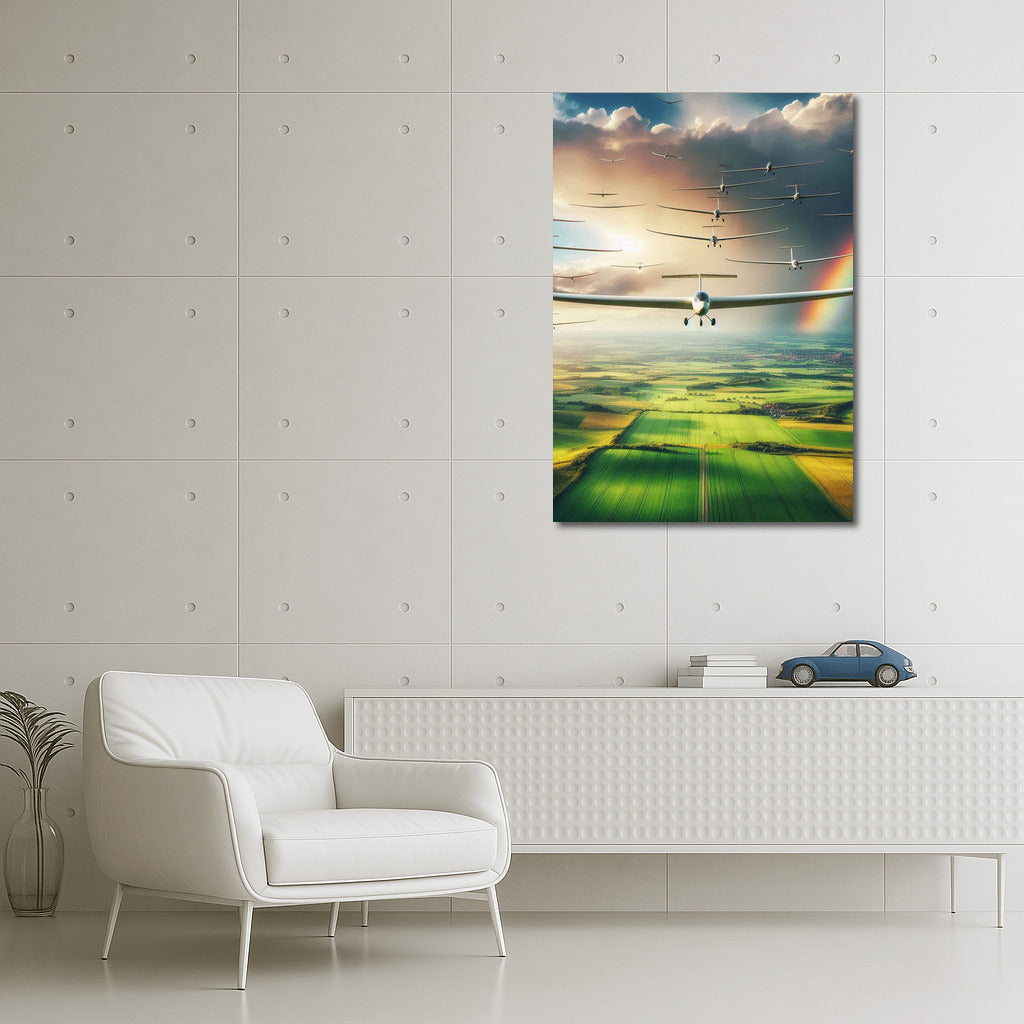 Soaring Gliders and Rainbows: Aerial Inspiration