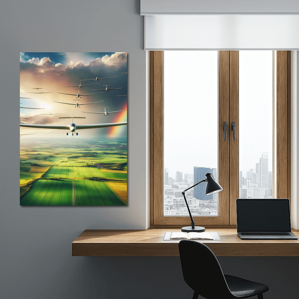 Soaring Gliders and Rainbows: Aerial Inspiration