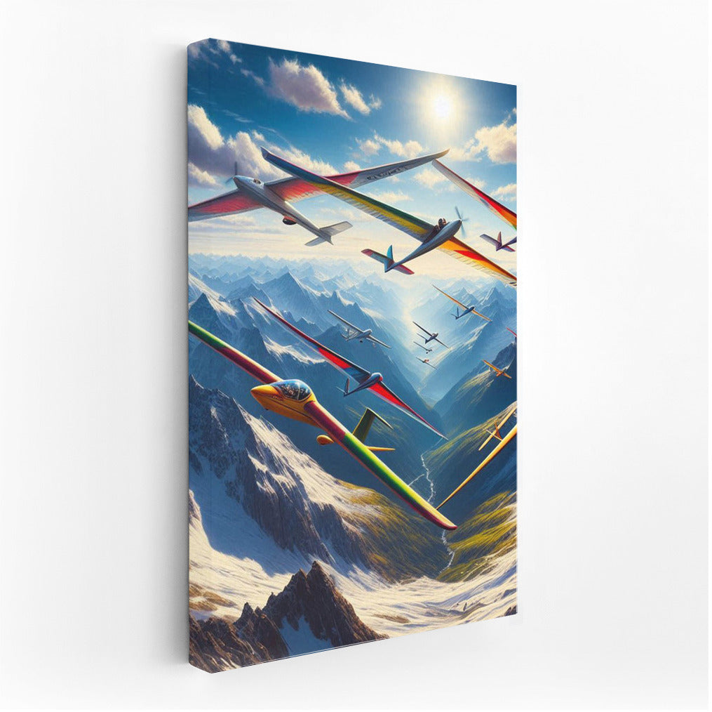 Soaring Gliders: The Majesty of the Mountain Landscape