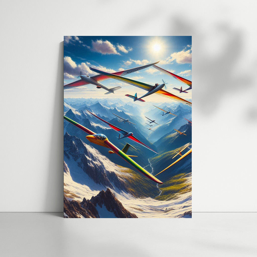 Soaring Gliders: The Majesty of the Mountain Landscape