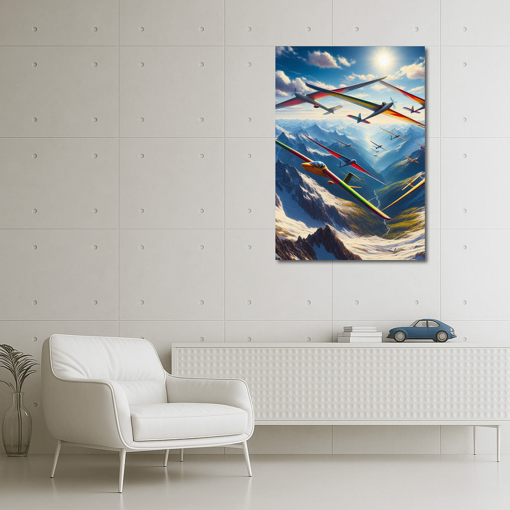 Soaring Gliders: The Majesty of the Mountain Landscape