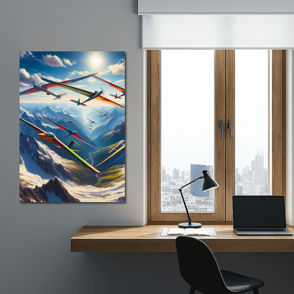 Soaring Gliders: The Majesty of the Mountain Landscape