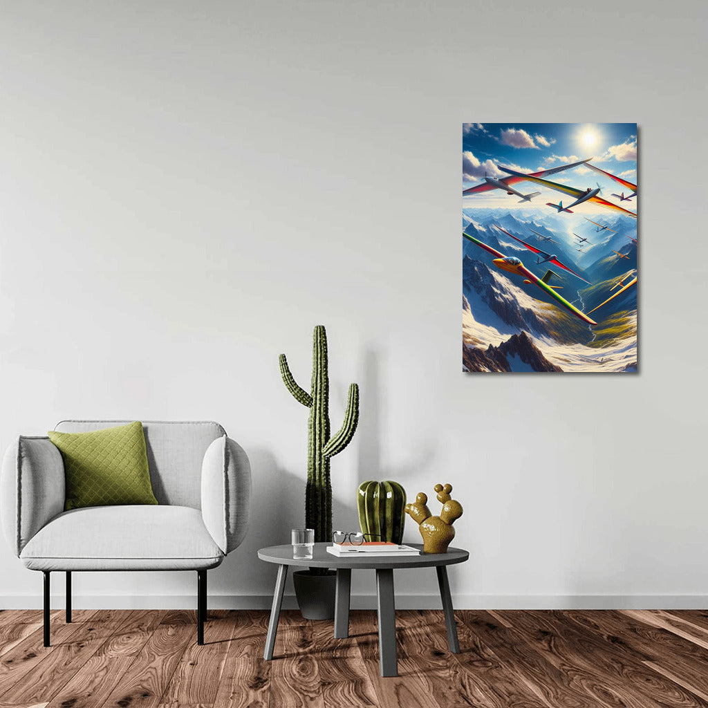 Soaring Gliders: The Majesty of the Mountain Landscape