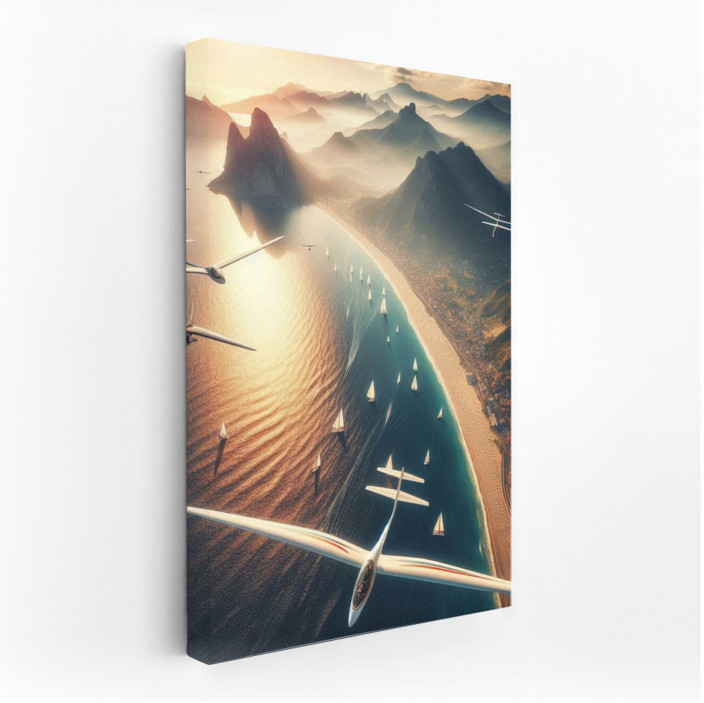 Wings of Freedom: Gliders over the Ocean