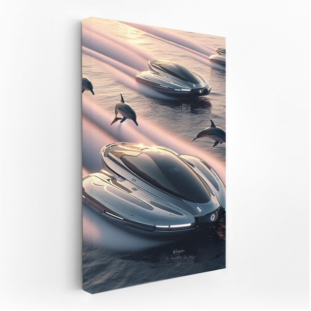 Futuristic Hovercrafts and Dolphins: The Aquatic Fusion of the Future