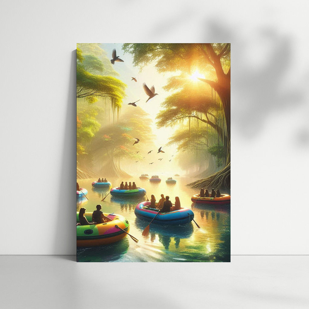 Morning Trip: Inflatable Boats and Migratory Birds on the River