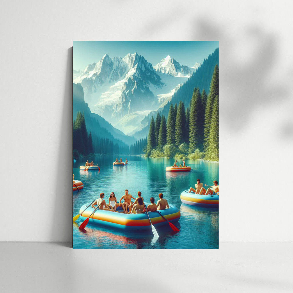 Harmony of Mountains and Inflatable Boats: Natural Grandeur in the Interior