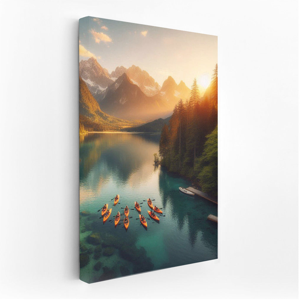 Kayak Dance on the Lake: Adventures in the Embrace of the Mountains