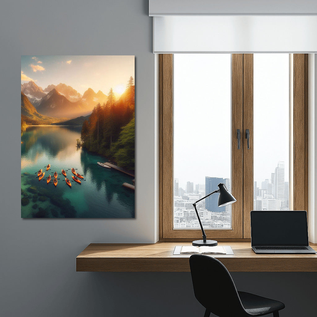 Kayak Dance on the Lake: Adventures in the Embrace of the Mountains