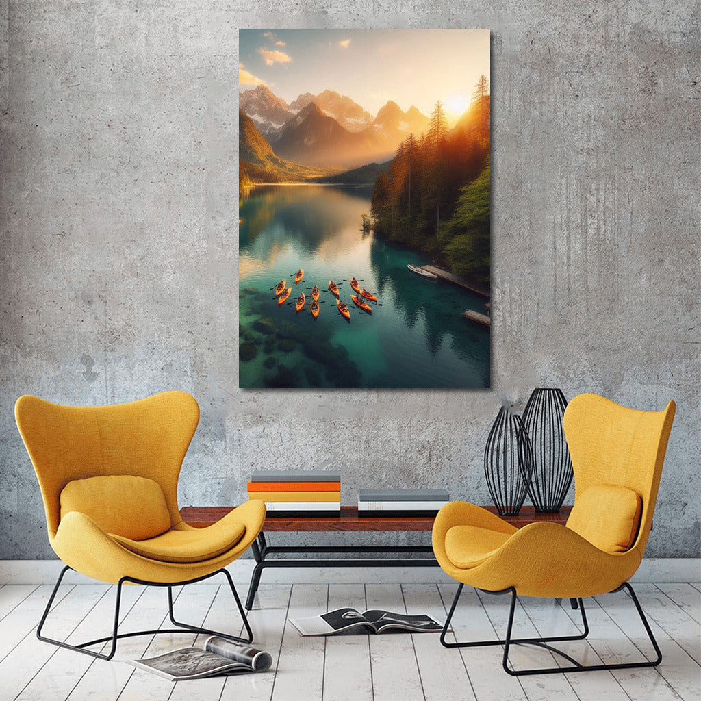 Kayak Dance on the Lake: Adventures in the Embrace of the Mountains