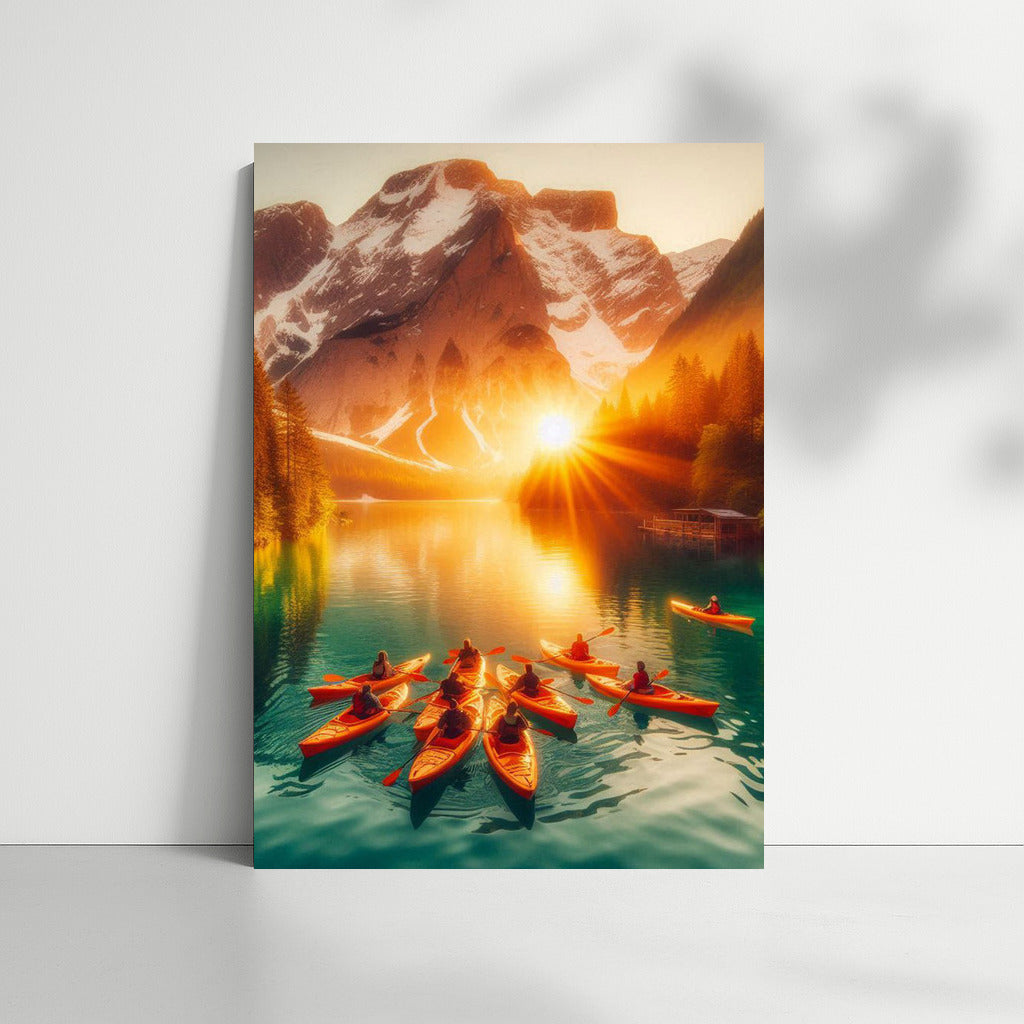 Sunset Tranquility on Kayaks Lake