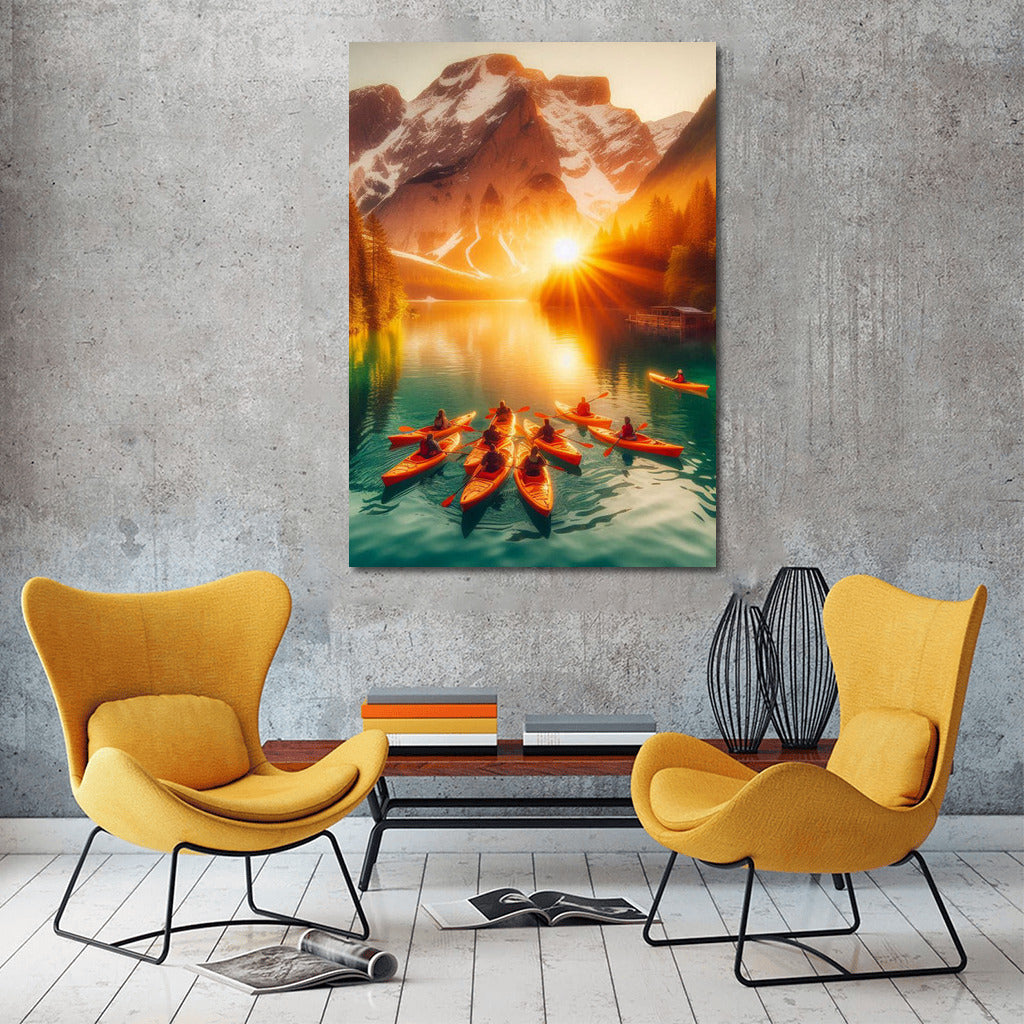 Sunset Tranquility on Kayaks Lake