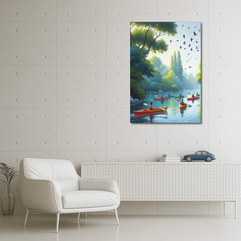 Kayaking on the Quiet River: Adventure and Harmony of Nature