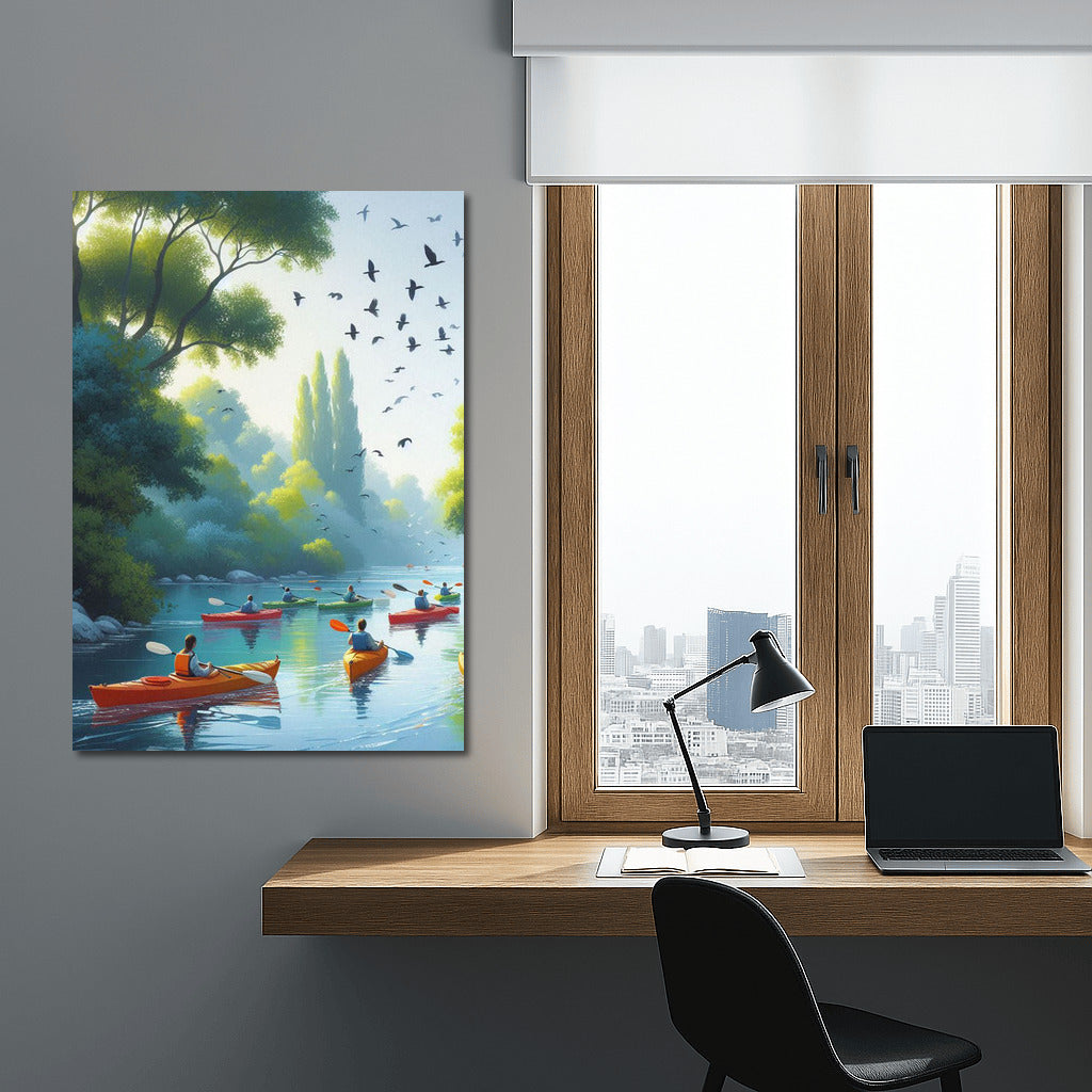 Kayaking on the Quiet River: Adventure and Harmony of Nature