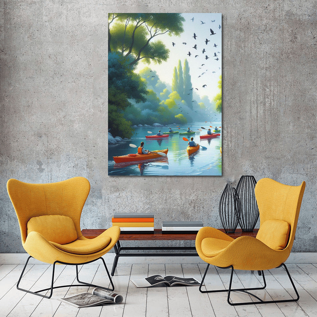 Kayaking on the Quiet River: Adventure and Harmony of Nature