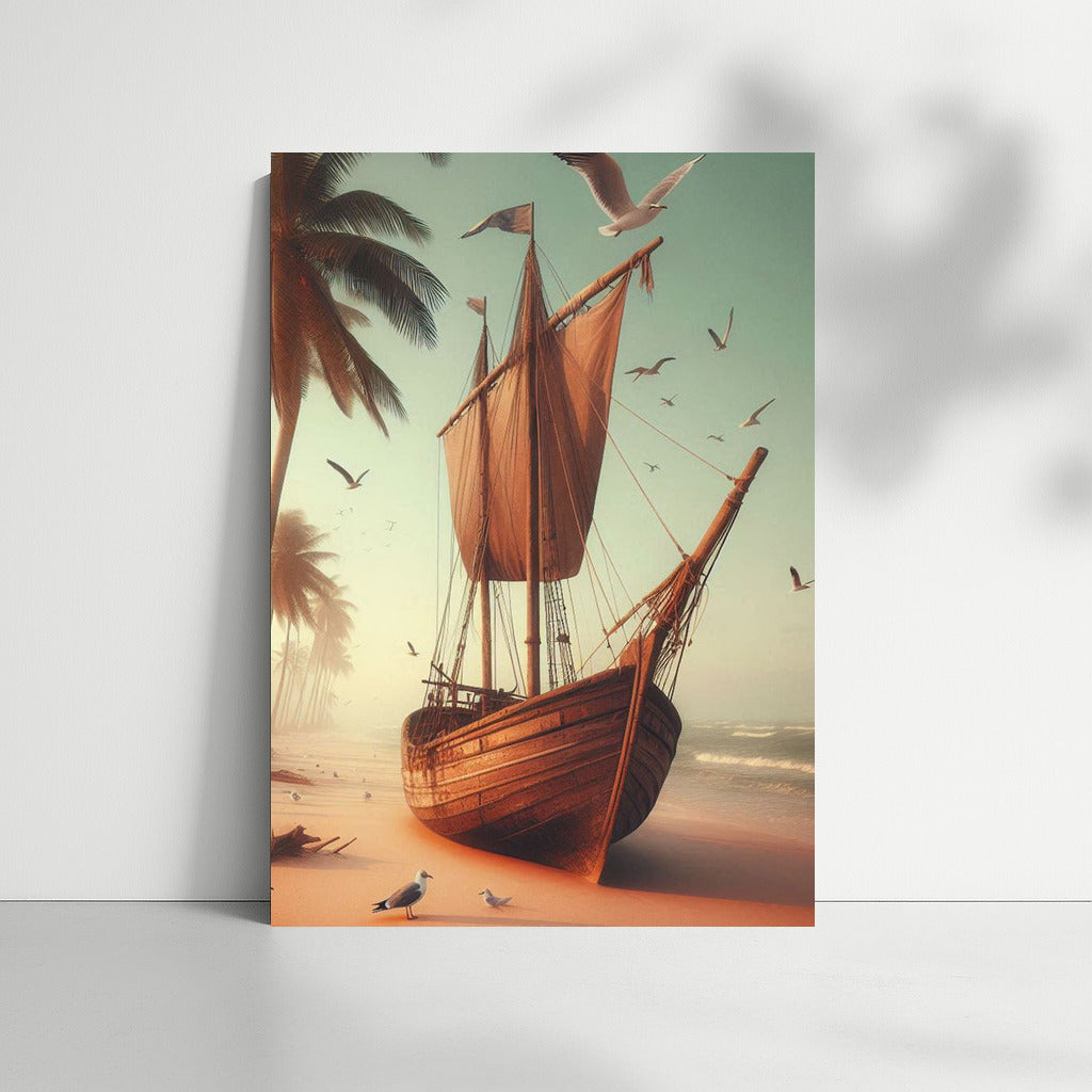Ketches Beach Sea Dreams: Sailboat on the Breeze