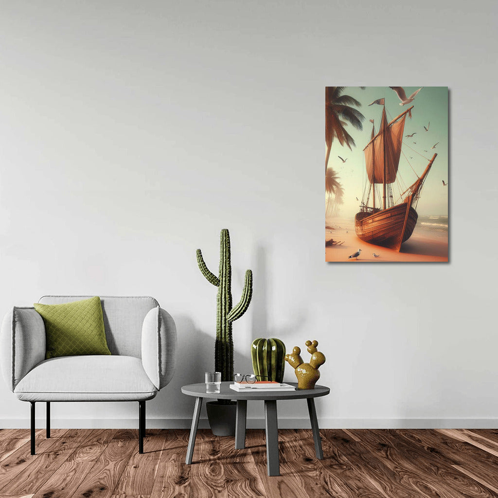 Ketches Beach Sea Dreams: Sailboat on the Breeze