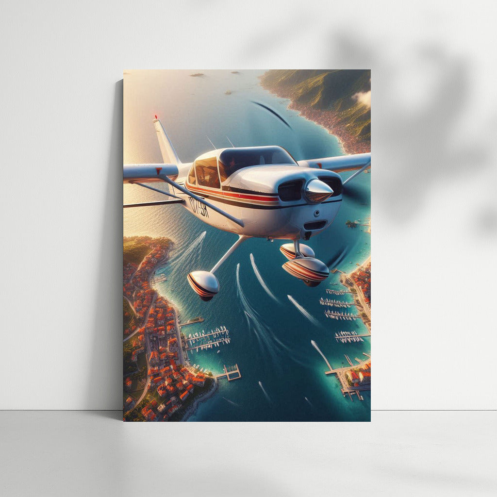 Light Sport Aircraft Flight Over the Coast: Freedom in the Skies