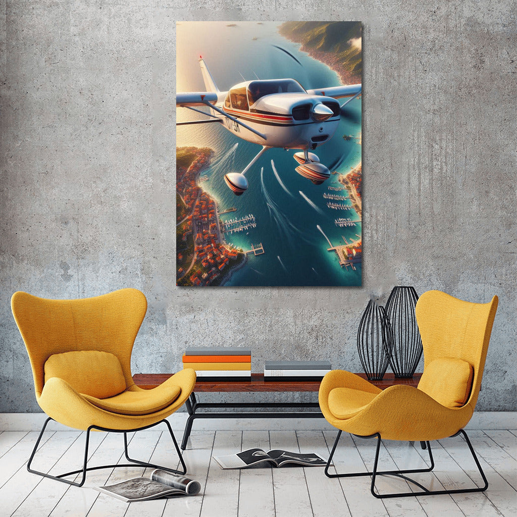 Light Sport Aircraft Flight Over the Coast: Freedom in the Skies