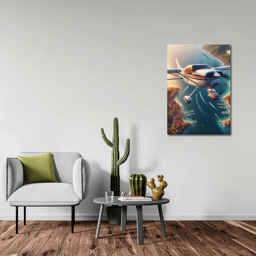 Light Sport Aircraft Flight Over the Coast: Freedom in the Skies