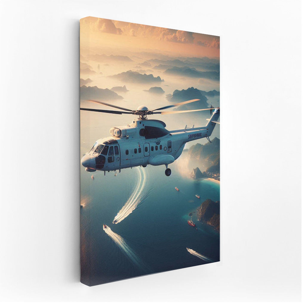 Helicopter over the Ocean: The Magic of the Sea