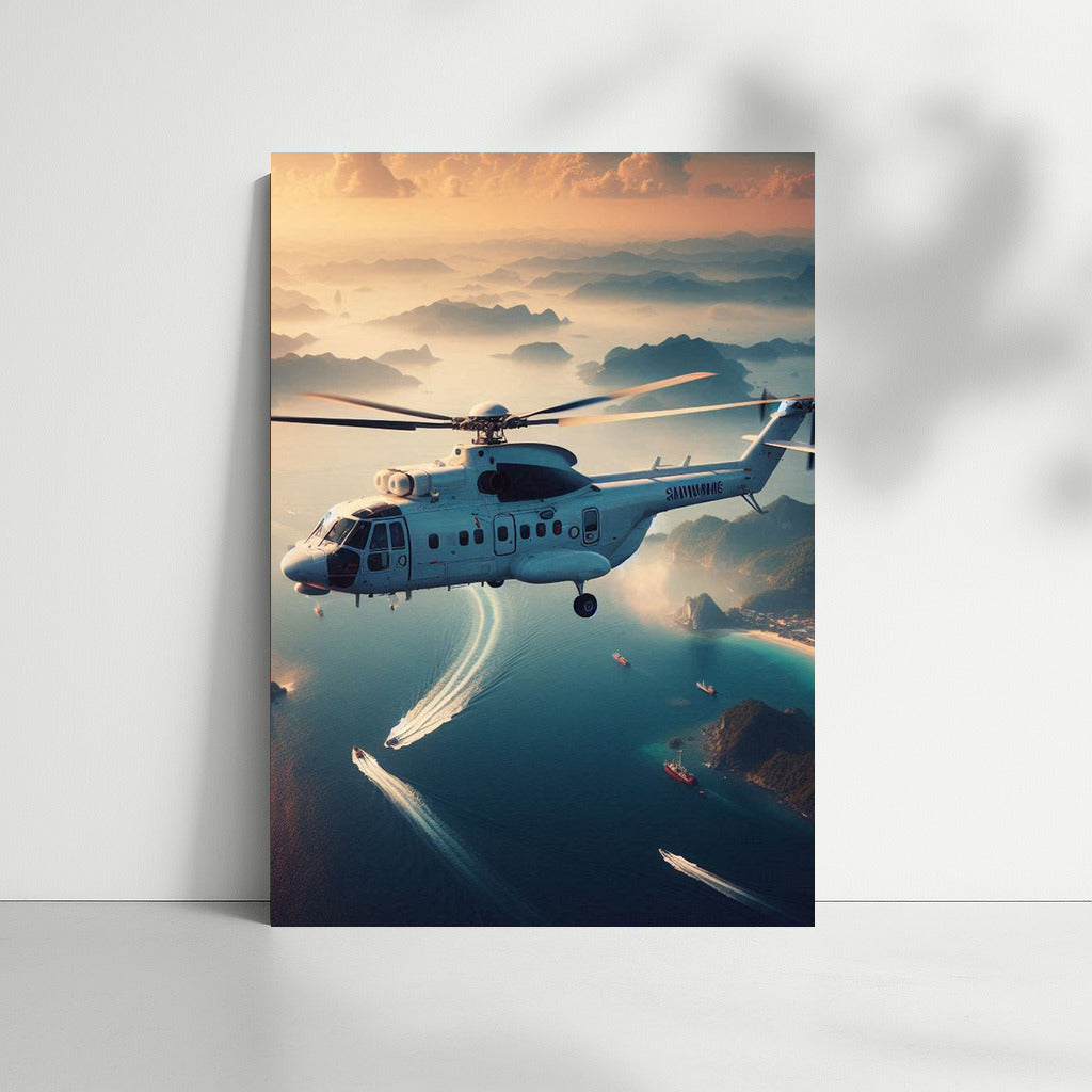 Helicopter over the Ocean: The Magic of the Sea