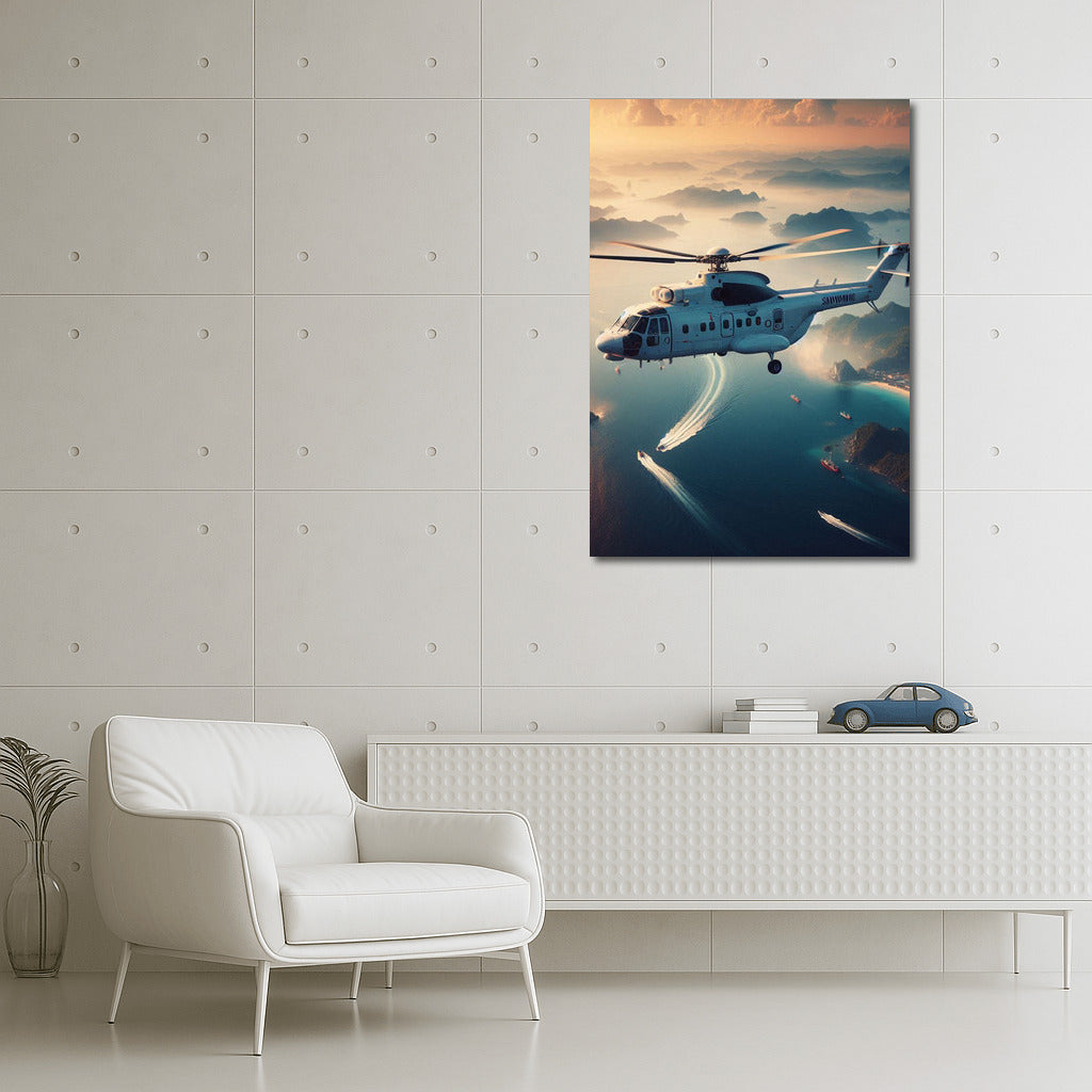 Helicopter over the Ocean: The Magic of the Sea