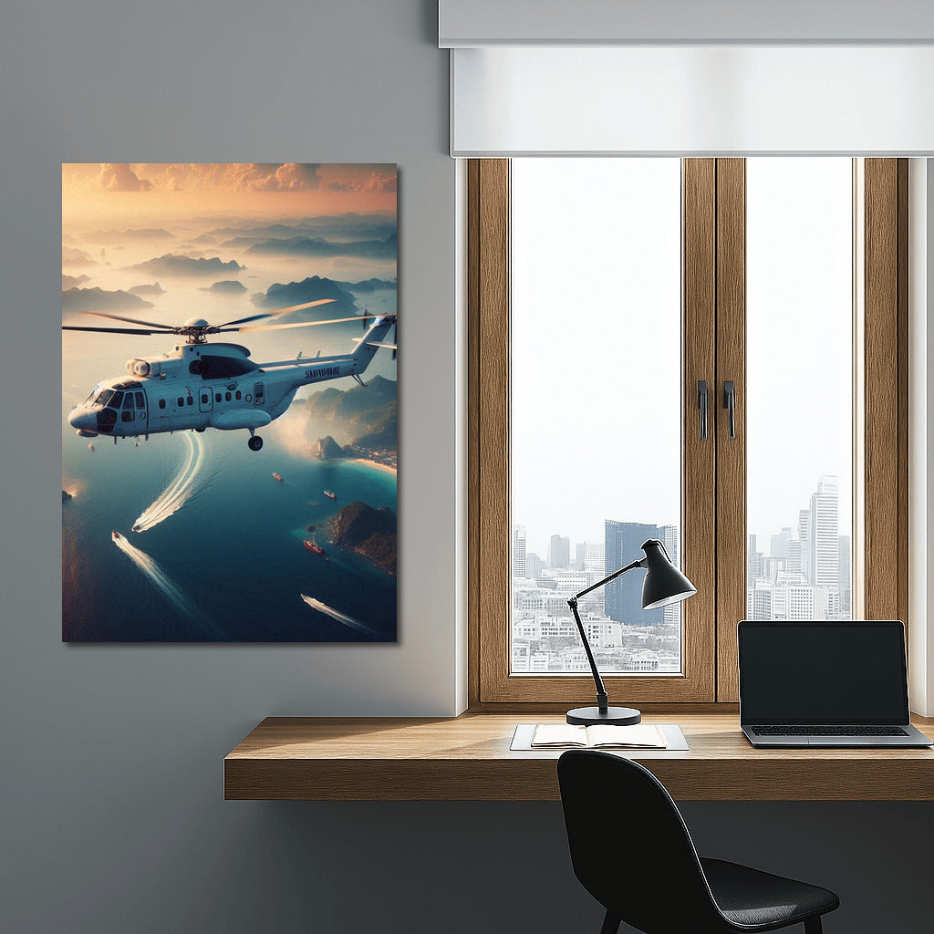 Helicopter over the Ocean: The Magic of the Sea