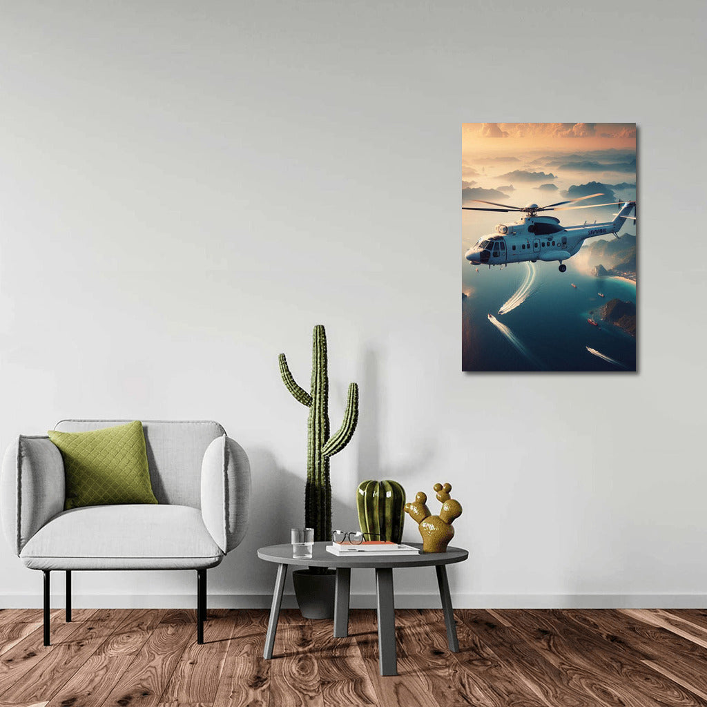 Helicopter over the Ocean: The Magic of the Sea